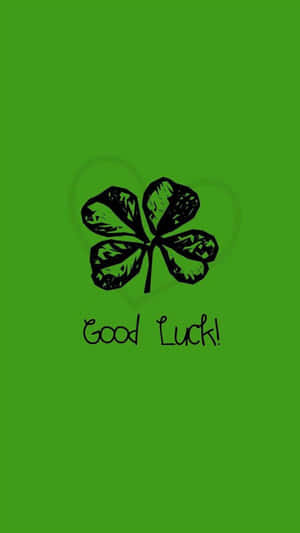 Four Leaf Clover Good Luck Wish Wallpaper