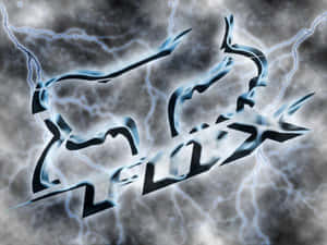 Fox Racing Logo Lightning Font Wallpaper