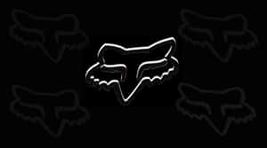 Fox Racing Logo On A Black Background Wallpaper