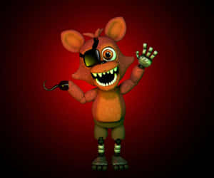 Foxy The Pirate Fox Strikes A Heroic Pose Wallpaper