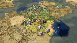 Fractal Map Civilization 5 Wallpaper