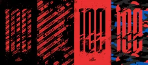 Fragmented 100 Thieves Logo Wallpaper