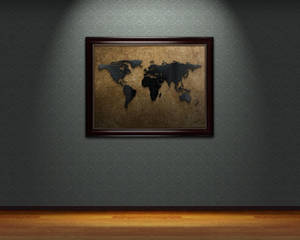 Frame Of World Map Wallpaper