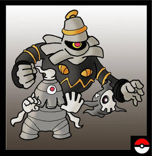 Framed Dusclops And Dusknoir Wallpaper