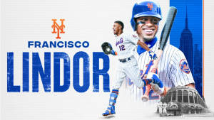 Francisco Lindor Baseball Poster Wallpaper