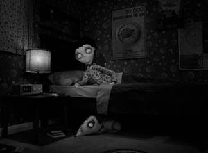 Frankenweenie Sparky Under Victor's Bed Wallpaper