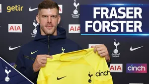 Fraser Forster Holding Yellow Jersey Wallpaper