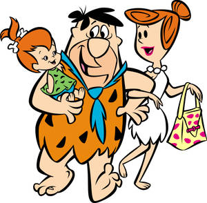 Fred Flintstone And Family Wallpaper