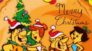 Fred Flintstone Christmas Art Wallpaper
