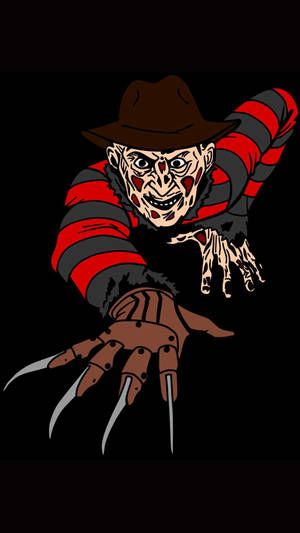 Freddy Krueger Cartoon Art Wallpaper