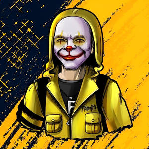 Free Fire Criminal Bundle Smiling With Eyes Closed Wallpaper