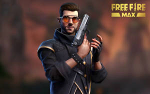 Free Fire Dj Alok With Pistol Wallpaper