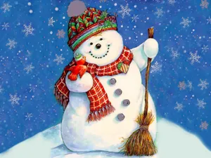 Free Snowman Wallpaper Wallpaper