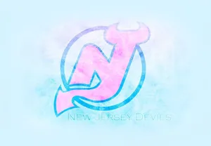 Freezing White New Jersey Devils Logo Wallpaper