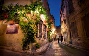 French Quarter Small Road Wallpaper