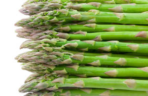 Fresh Asparagus Stems In Vibrant Greens Wallpaper