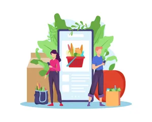 Fresh Food Delivery Wallpaper