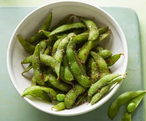 Fresh Spicy Edamame Beans On A Plate Wallpaper