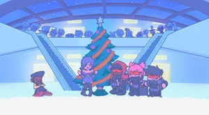 Friday Night Funkin Christmas Background Wallpaper