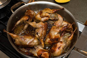 Fried Quails In A Casserole Wallpaper