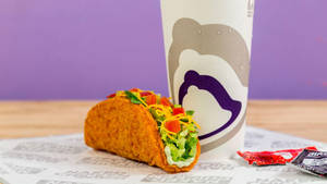 Fried Taco Bell Taco Wallpaper