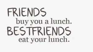 Friends And Best Friends Quote Wallpaper
