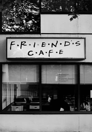 Friends Cafe Signboard Wallpaper