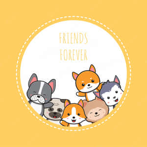 Friends Forever Cartoon Png And Vector Wallpaper