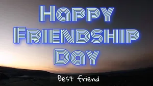 Friendship Day Greeting In The Sky Wallpaper
