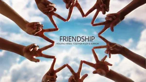 Friendship Hand Sign Wallpaper
