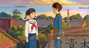 From Up On Poppy Hill Shun And Umi Wallpaper