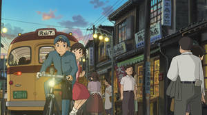 From Up On Poppy Hill Shun On Bicycle Wallpaper