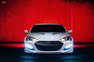 Front View White Genesis Wallpaper