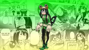 Froppy Against Manga Panels Wallpaper
