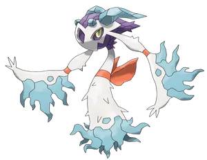 Froslass With Blue Spikes Wallpaper