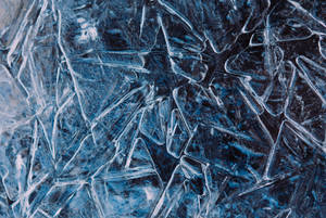 Frozen Close-up Textured Ice Wallpaper