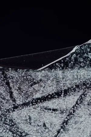 Frozen Glass With Bubbles Wallpaper