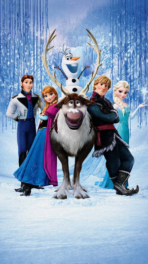 Frozen Movie Main Characters Wallpaper