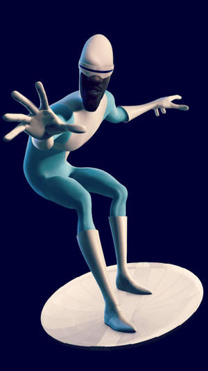 Frozone Blue Background Wallpaper