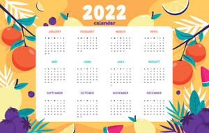 Fruity 2022 Calendar Wallpaper