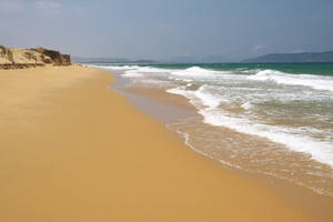 Fukuoka's Stunning Turquoise Ocean View Wallpaper
