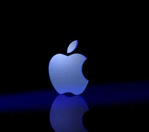 Full Hd 3d Blue Apple Wallpaper