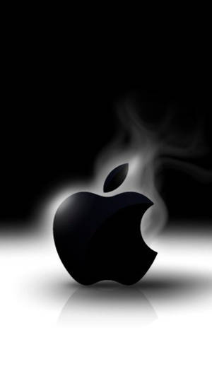 Full Hd 3d Smoky Black Apple Wallpaper