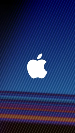 Full Hd Apple On Geometric Halftone Pattern Wallpaper