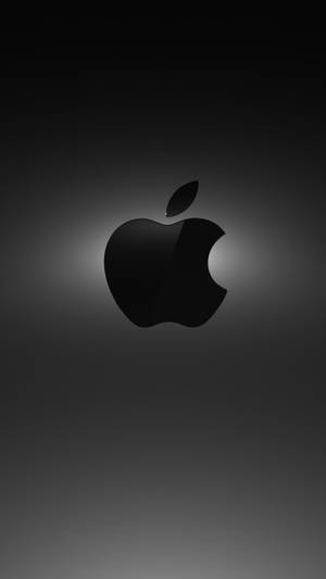 Full Hd Apple On Grey Wallpaper