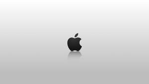 Full Hd Apple On Plain Wallpaper