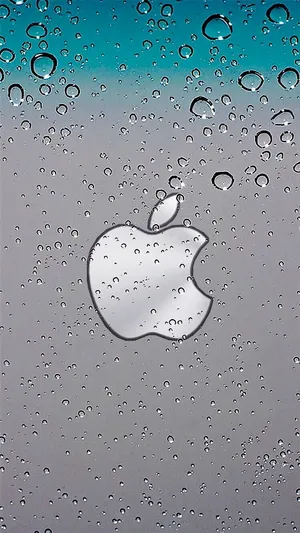 Full Hd Apple With Water Droplets Wallpaper