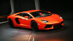 Full Hd Car Orange Lamborghini Aventador Wallpaper