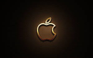 Full Hd Golden Apple On Hexagonal Prisms Wallpaper