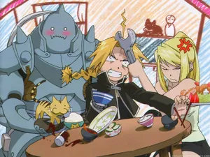 Fullmetal Alchemist Manga Funny Scene Wallpaper